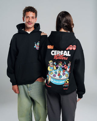 Cereal Killer PT.2 Hoodie Printed Hoodies IN YOUR SHOE S Black 