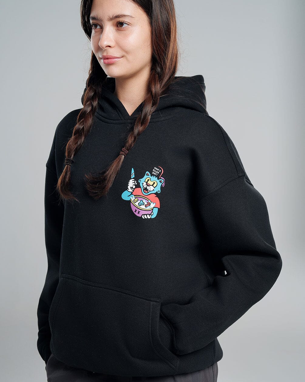 Cereal Killer PT.2 Hoodie Printed Hoodies IN YOUR SHOE XL Black 