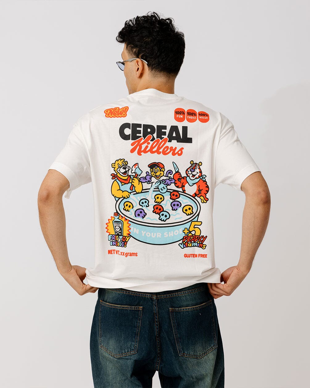 Cereal Killer Pt.2 Printed Oversized Tee Printed Oversized Tees IN YOUR SHOE XL 
