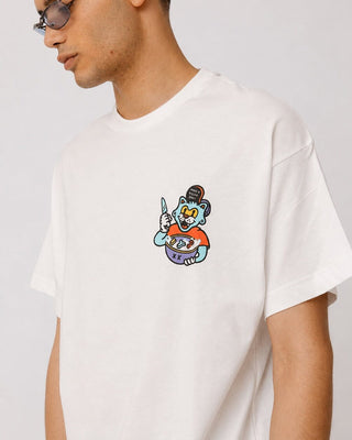 Cereal Killer Pt.2 Printed Oversized Tee Printed Oversized Tees IN YOUR SHOE L White 
