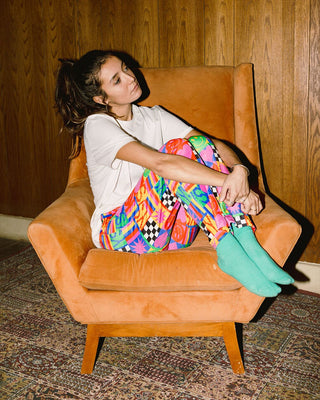 Checkered Heart - Fluffy Pjoys Fluffy Pjoys IN YOUR SHOE L 