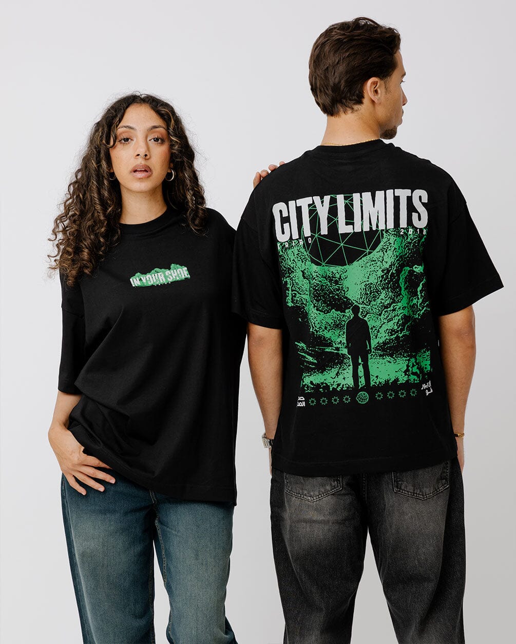 City Limits Printed Oversized Tee Printed Oversized Tees IN YOUR SHOE 