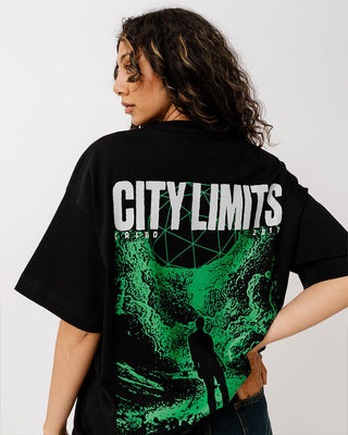 City Limits Printed Oversized Tee Printed Oversized Tees IN YOUR SHOE 