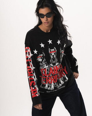 Claimed Territory Oversized Long Sleeves Long Sleeves IN YOUR SHOE M 