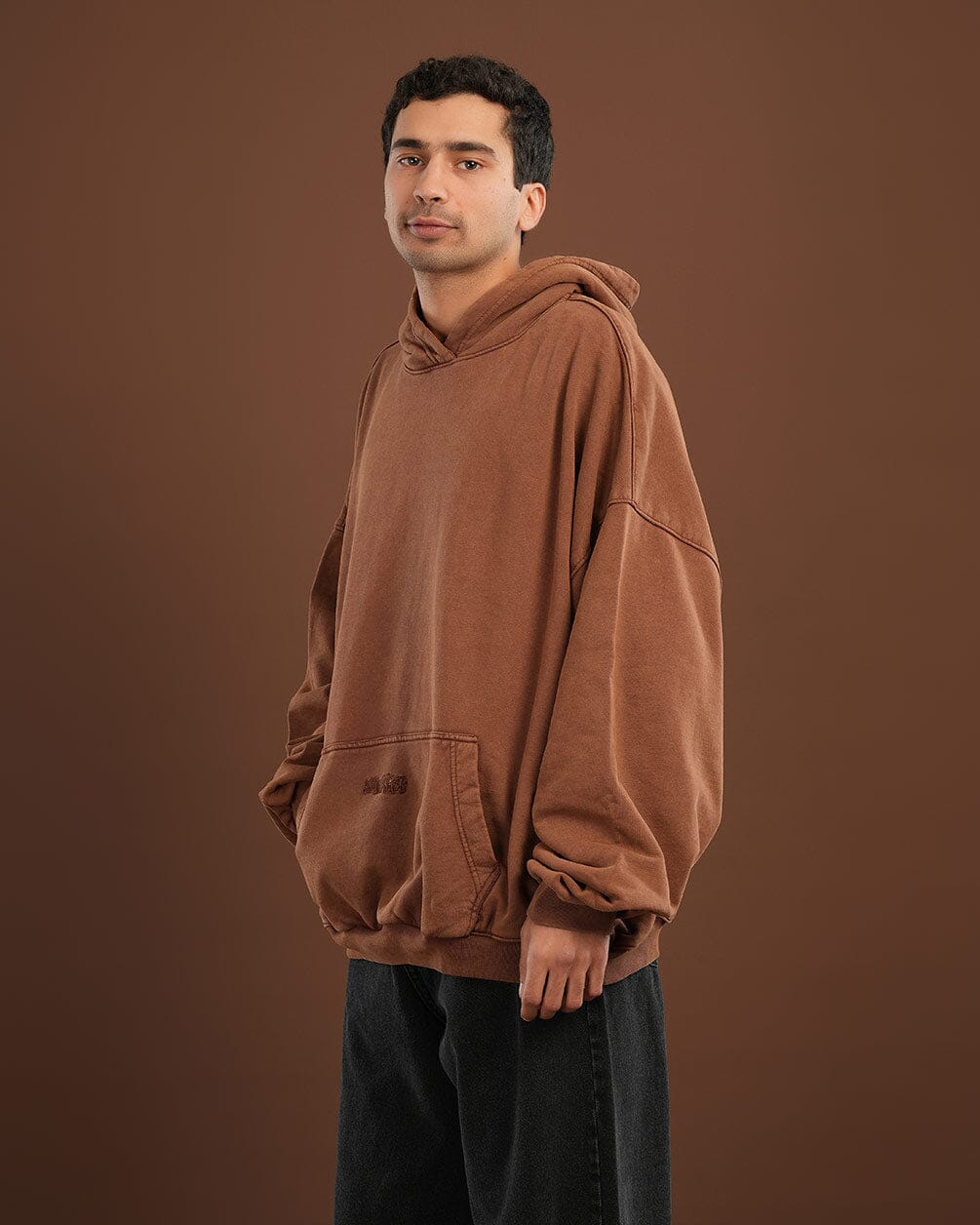 Coffee Washed Balloon Fit Hoodie Balloon Fit Hoodies IN YOUR SHOE 