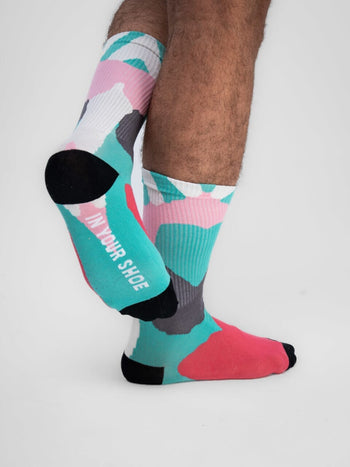 Colorful Camo Neck Socks Neck Socks IN YOUR SHOE 