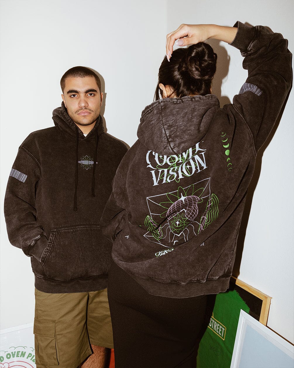 Cosmic Vision Washed Hoodie Acid Washed Hoodies IN YOUR SHOE 