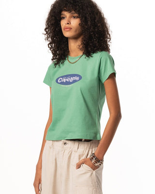 Couldn't Care Less Loose Cropped Baby Tee Baby Tees IN YOUR SHOE 