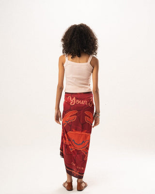 Crabby Satin Flowy Wrap Flowy Wraps IN YOUR SHOE 