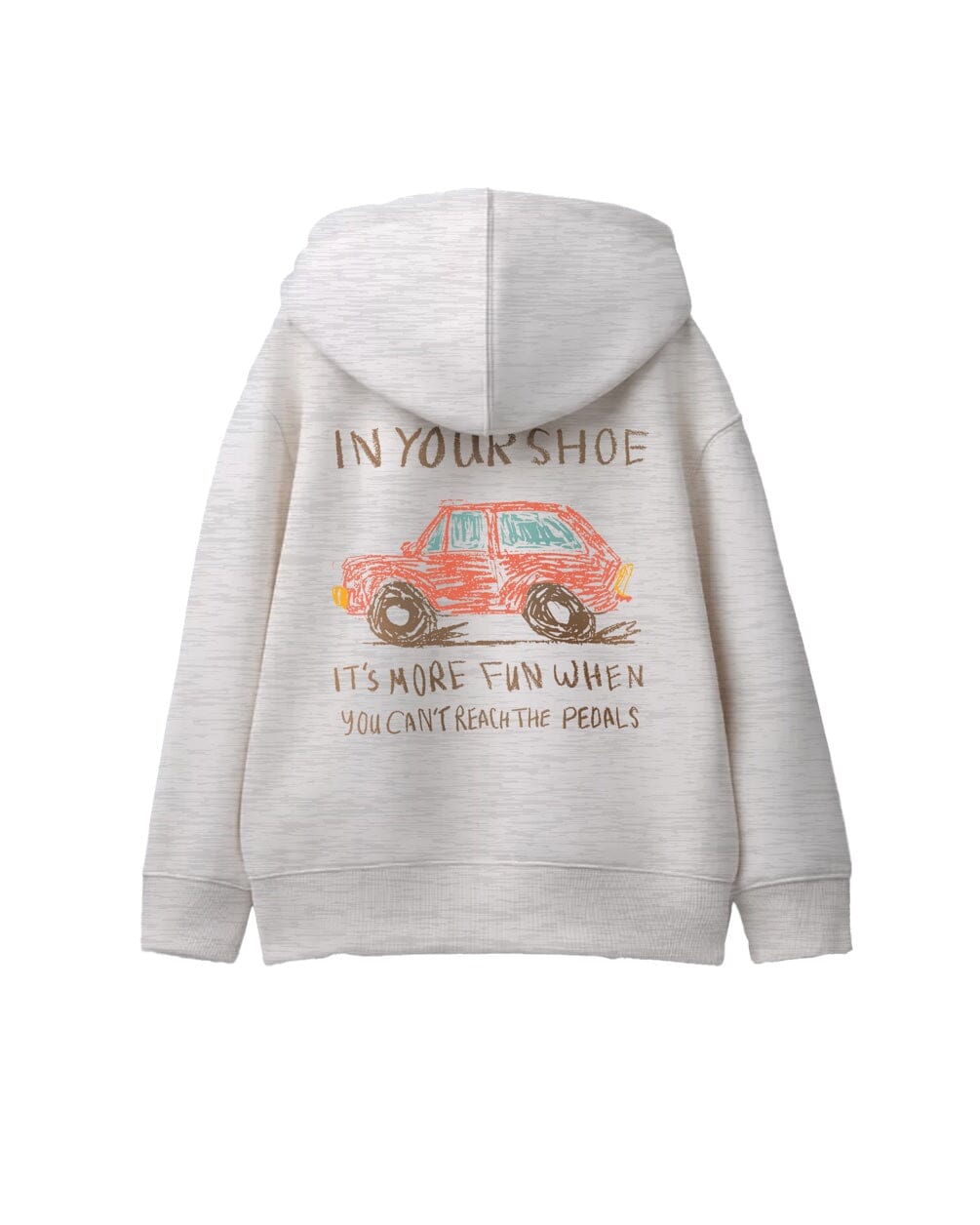 Crayon Car Oversized Kids Zip-Up Hoodie Zip-Up Hoodies(Kids) IN YOUR SHOE 