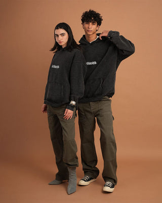 Crazy Town Washed Hoodie Acid Washed Hoodies IN YOUR SHOE 