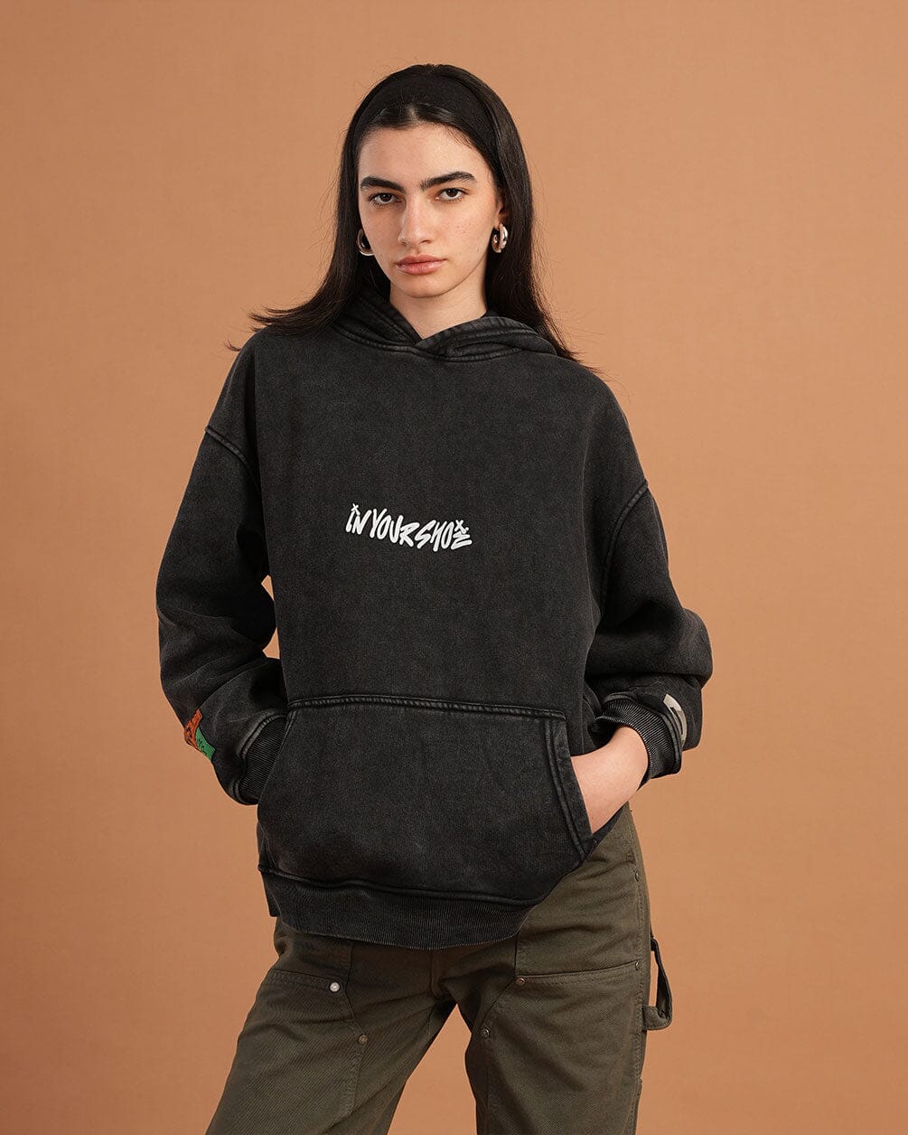 Crazy Town Washed Hoodie Acid Washed Hoodies IN YOUR SHOE S 