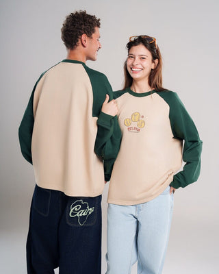 Creamy Raglan Oversized Top Long Sleeve Tops IN YOUR SHOE S 