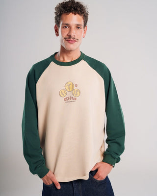 Creamy Raglan Oversized Top Long Sleeve Tops IN YOUR SHOE L 