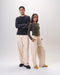 Creamy Wide Leg Sweatpants
