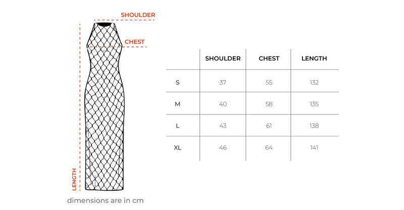 Brown Crochet Fishnet Dress