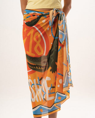 Crocodile Chiffon Flowy Wrap Flowy Wraps IN YOUR SHOE 