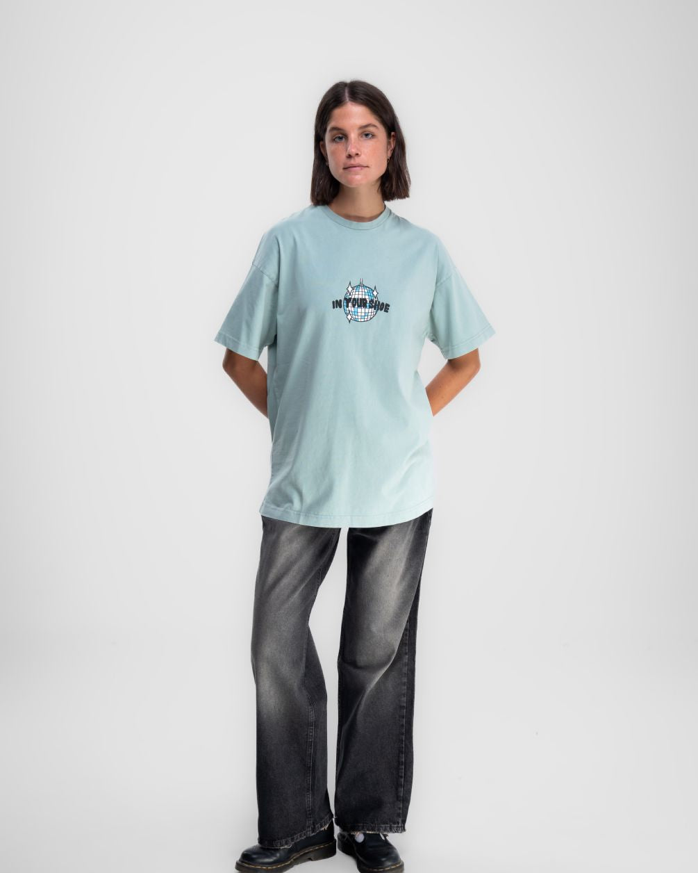 Daddy Not Cool Washed Oversized Tee Washed Oversized Tee IN YOUR SHOE 