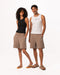 Dark Beige Wide Leg Sworts