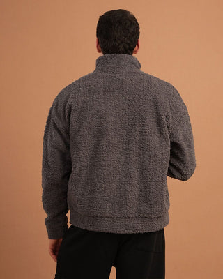 Dark Grey Fleece Jacket Fleece Jacket IN YOUR SHOE 