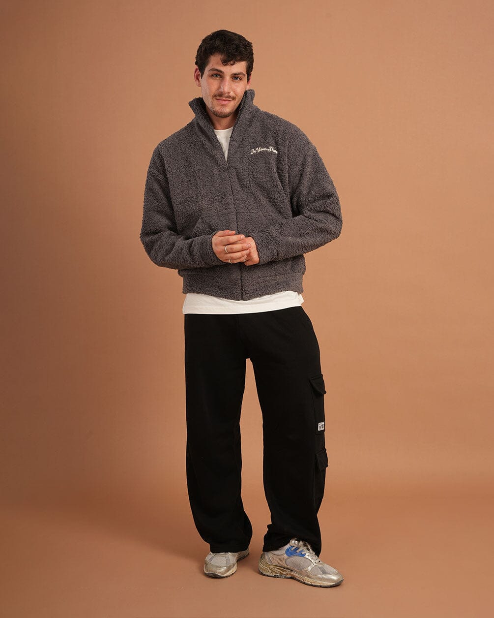 Dark Grey Fleece Jacket Fleece Jacket IN YOUR SHOE 