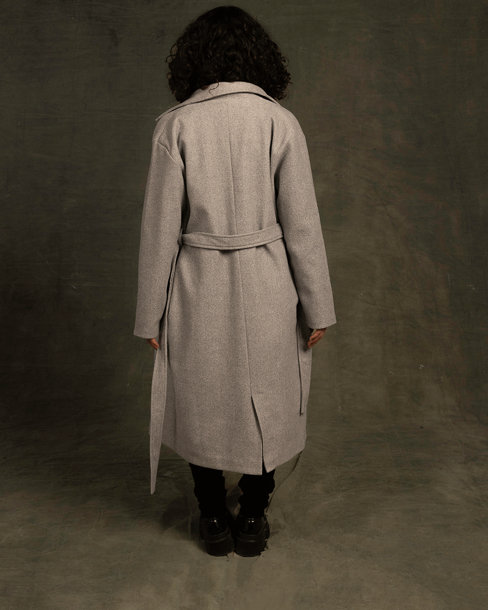 Dark Grey Oversized Coat Coats IN YOUR SHOE 