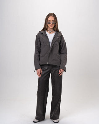 Dark Grey Regular Windbreaker Windbreaker IN YOUR SHOE 
