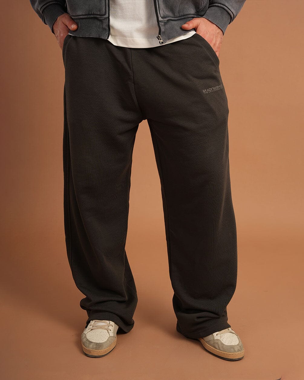 Dark Grey Wide Leg Swants Swants IN YOUR SHOE L 