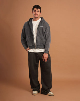 Dark Grey Wide Leg Swants Swants IN YOUR SHOE XL 