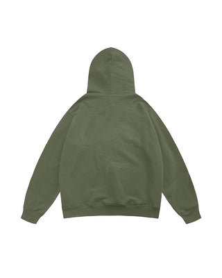 Dark Olive Basic Hoodie Plain Hoodies IN YOUR SHOE 