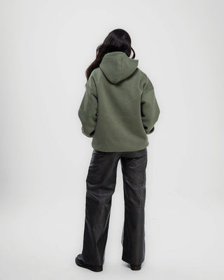 Dark Olive Basic Hoodie Plain Hoodies IN YOUR SHOE 