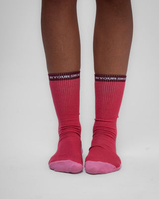 Dark Pink & Dusty Pink Neck Socks Neck Socks IN YOUR SHOE 