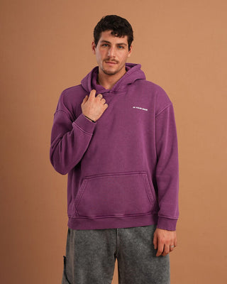 Dark Purple IYS Washed Hoodie Acid Washed Hoodies IN YOUR SHOE XL 