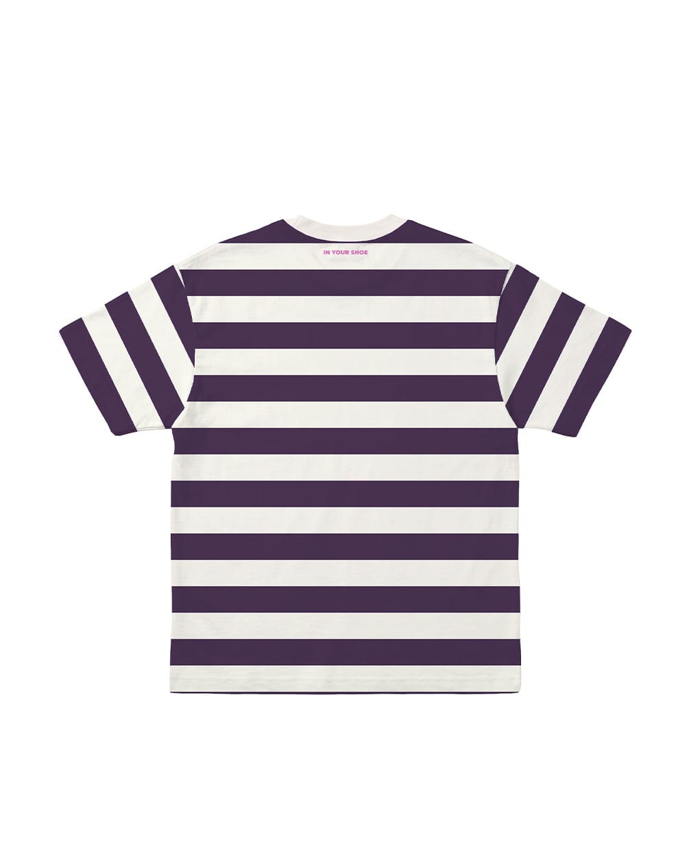 Dark Purple Striped Oversized Tee Striped Oversized Tees IN YOUR SHOE 