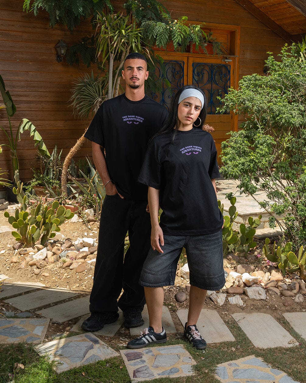 Dark Squad Oversized Tee Printed Oversized Tees IN YOUR SHOE S 