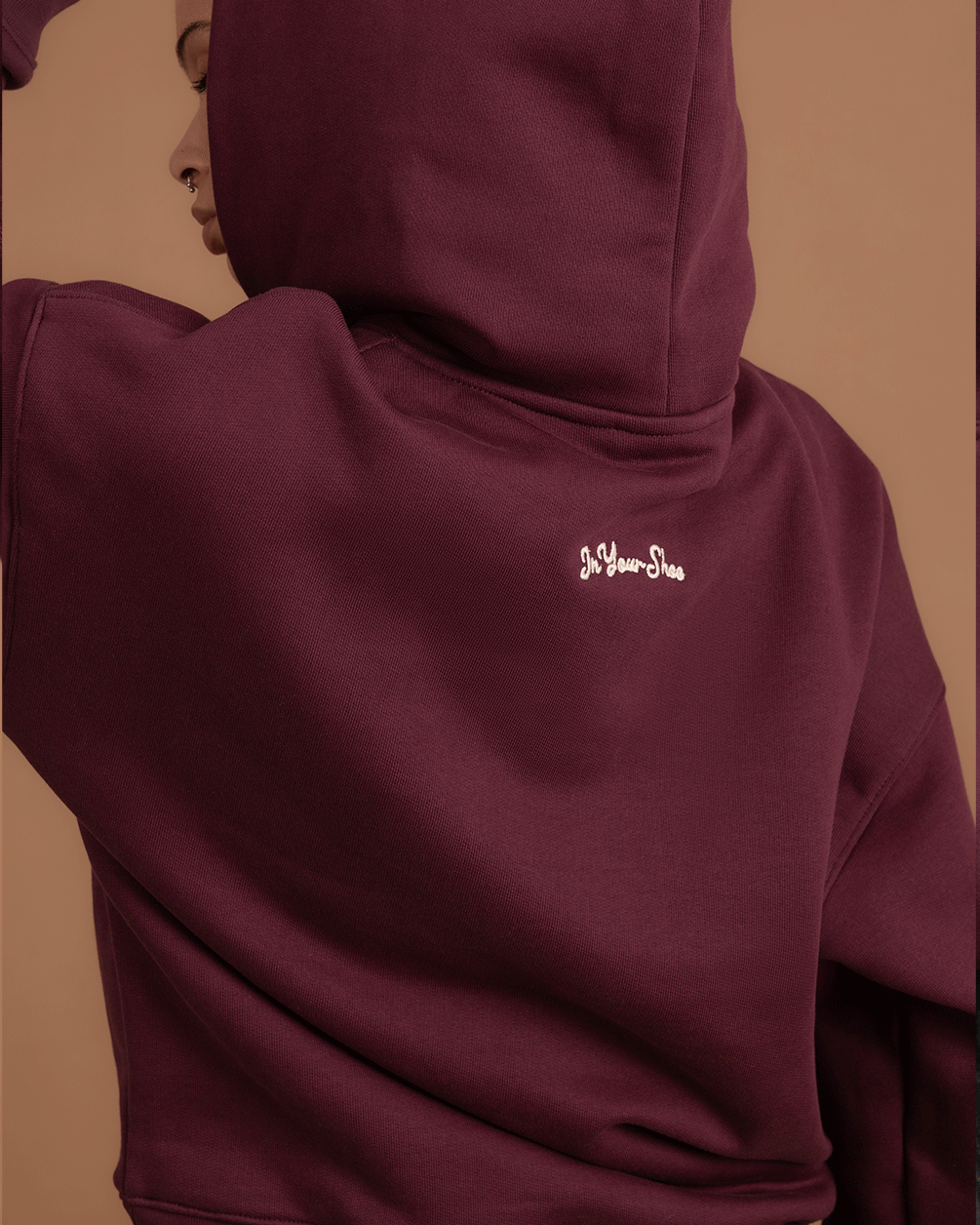 Deep Cherry Heavy Boxy Hoodie Heavy Boxy Hoodies IN YOUR SHOE 