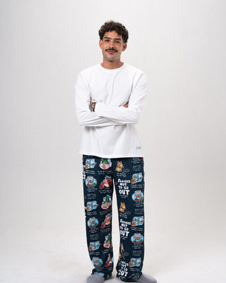 Don't Go Out Fluffy Pjoys Fluffy Pjoys IN YOUR SHOE L Navy Blue 