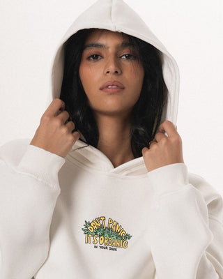 Don't Panic Oversized Hoodie Printed Hoodies IN YOUR SHOE 