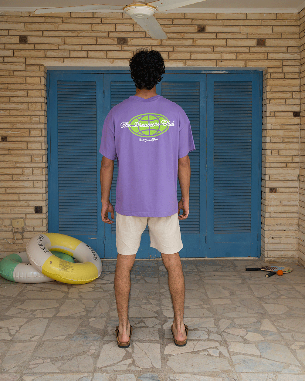 Dreamers Club Oversized Tee Printed Oversized Tees IN YOUR SHOE 