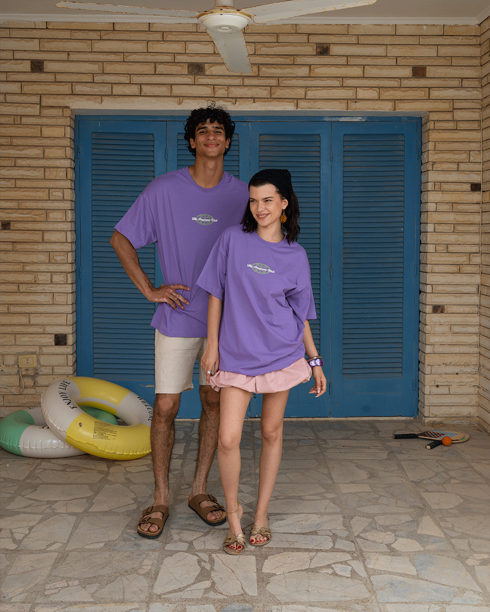 Dreamers Club Oversized Tee Printed Oversized Tees IN YOUR SHOE S 