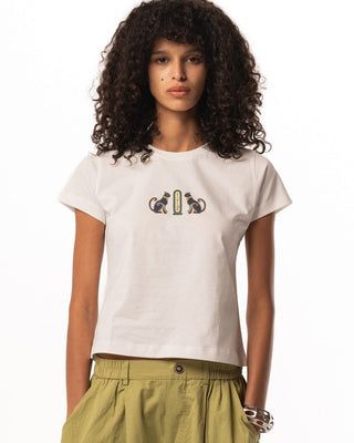 Egyptian Cat Loose Fit Baby Tee Baby Tees IN YOUR SHOE M 