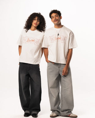 El Giza Boxy Tee Printed Boxy Tee IN YOUR SHOE S 