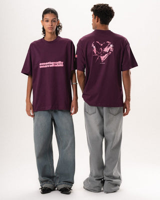 Emotionally Unavailable Oversized Tee Printed Oversized Tees IN YOUR SHOE S 
