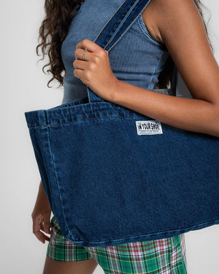 Everyday Blue Denim Tote Bag Denim Totes IN YOUR SHOE 