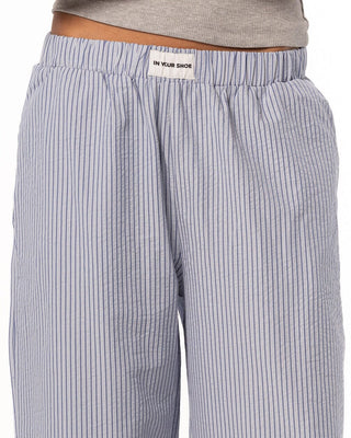 Female Baby Blue Striped Boxer Pants Boxer Pants IN YOUR SHOE XL 