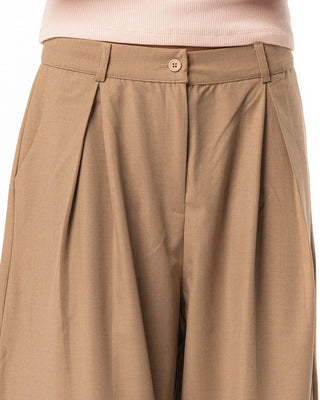 Female Beige Loose Office Pants Pants IN YOUR SHOE 