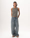 Female Blue Washed Wide Leg Jeans