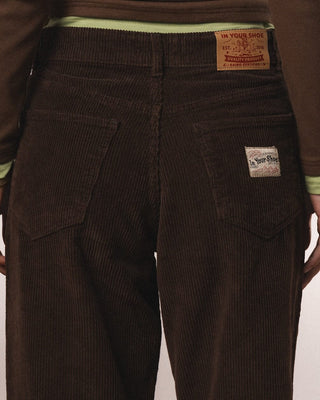 Female Brown Corduroy Pants Pants IN YOUR SHOE 