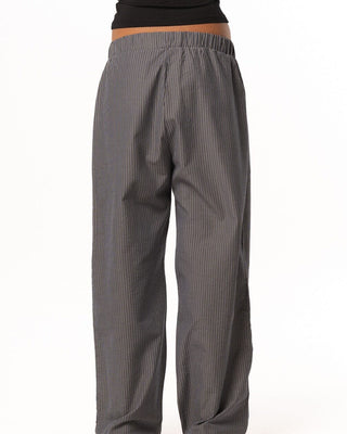 Female Dark Blue Striped Boxer Pants Boxer Pants IN YOUR SHOE L 