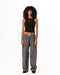 Female Dark Blue Striped Boxer Pants